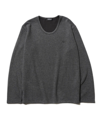 RG / BASIC U NECK KNIT LS (GRAY)